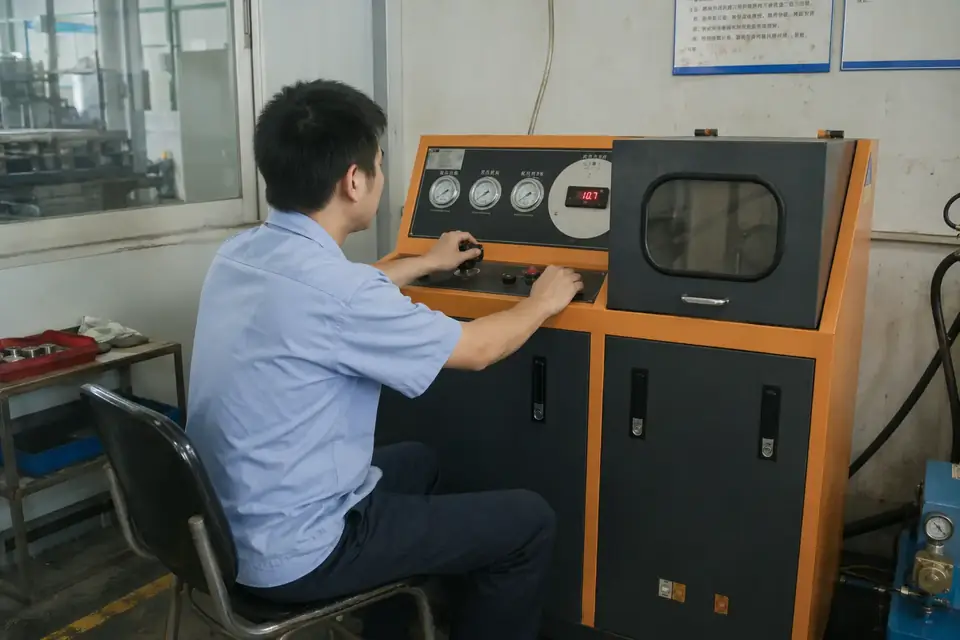 Hydraulic coupling pressure testing