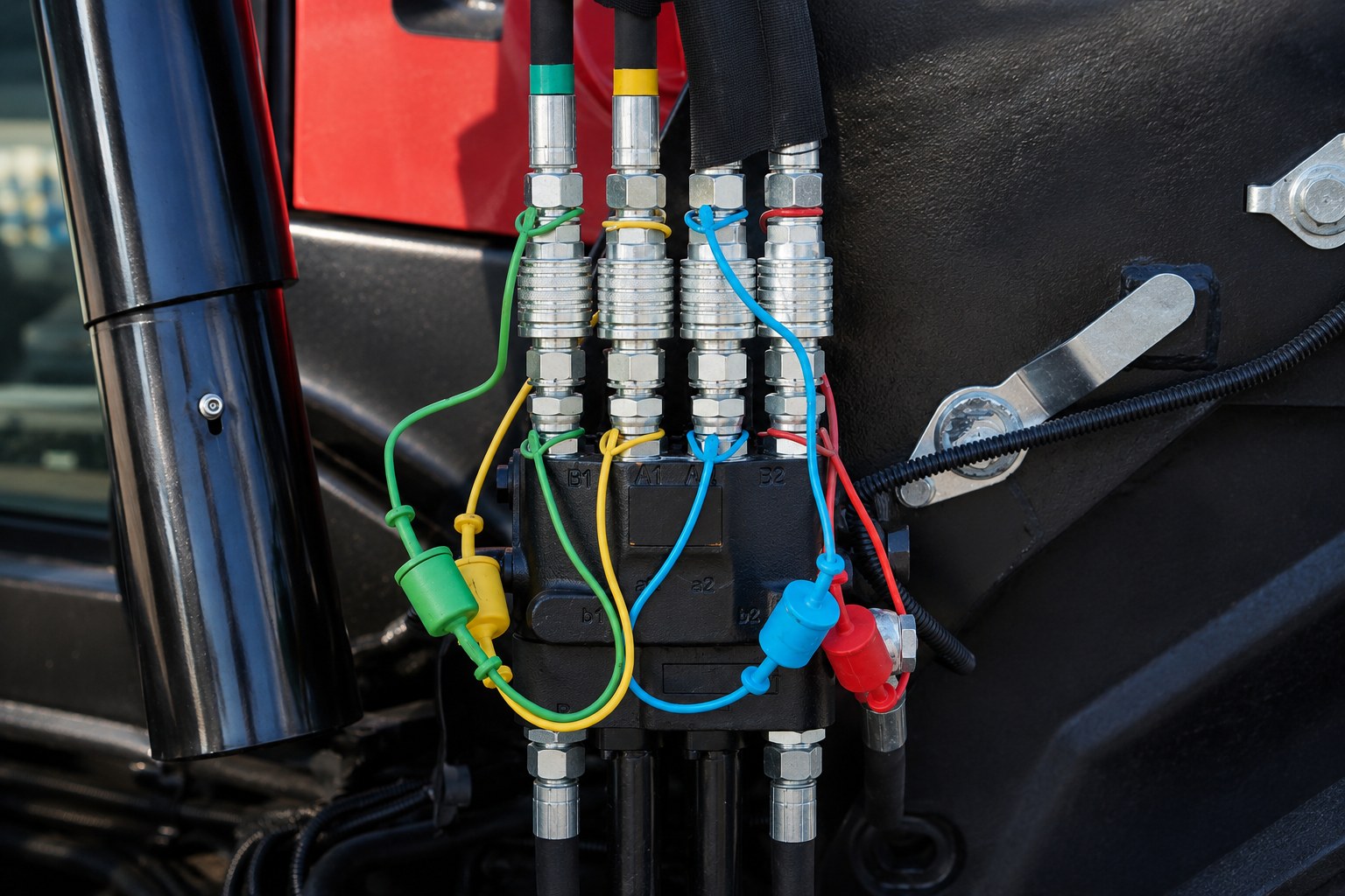 Industrial hydraulic system connection application