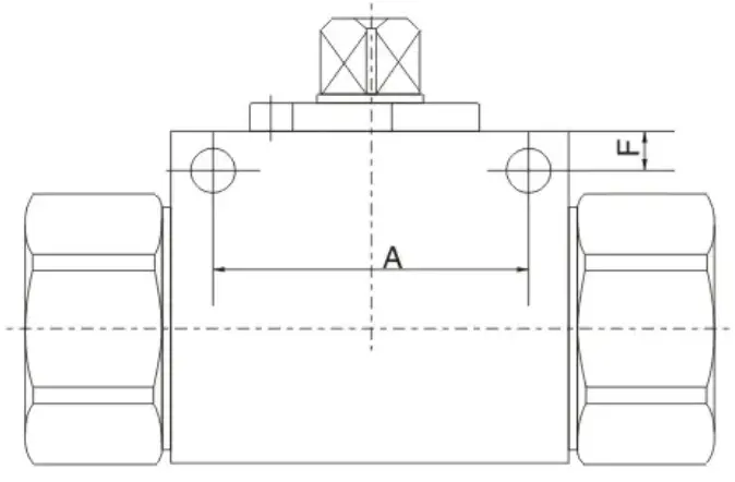 KHB / KHB3K full-hole mounting dimensions