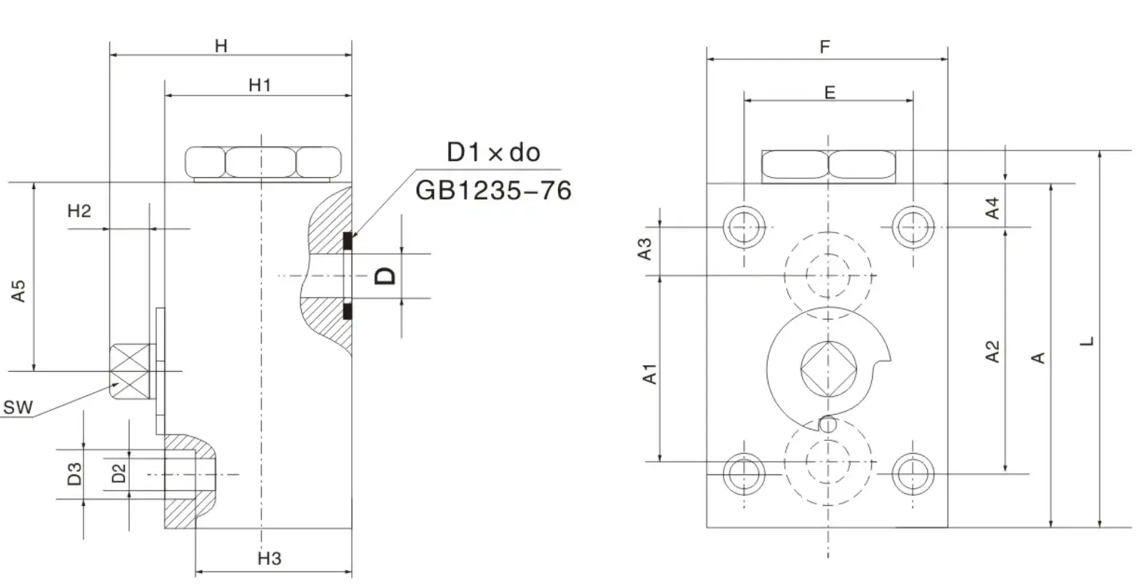 Gasket Mounting Dimensions